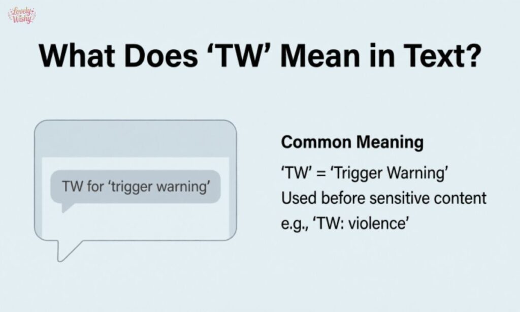 What Does TW Mean in Text