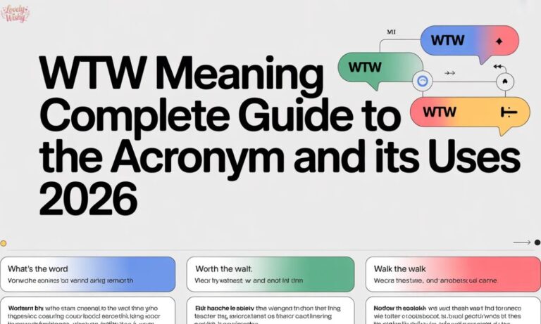 WTW Meaning Complete Guide to the Acronym and Its Uses 2026