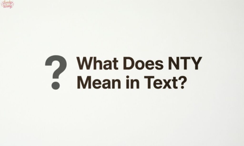 What Does NTY Mean in Text